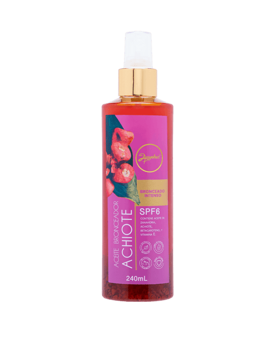 Aceite bronceador de achiote