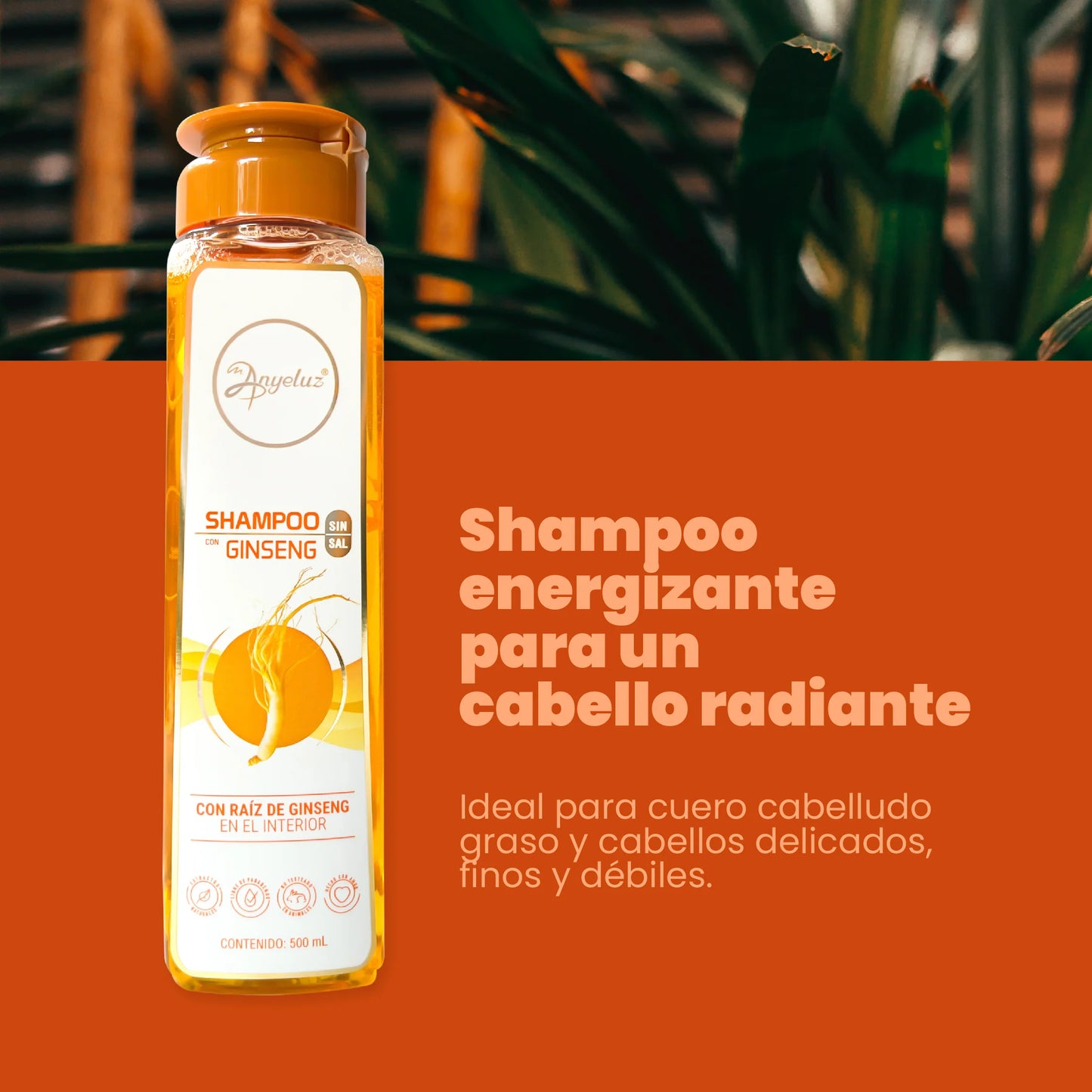 Shampoo con ginseng