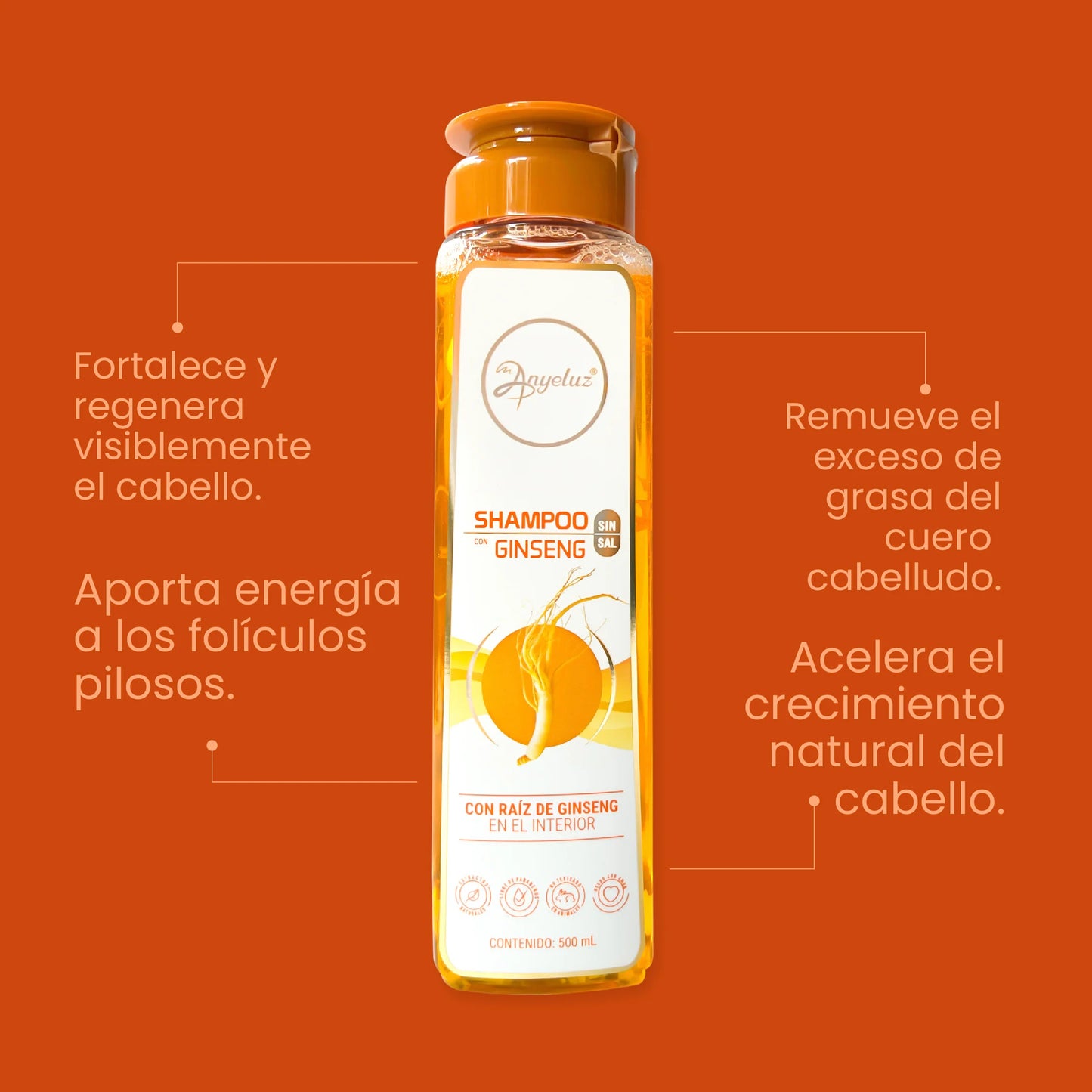 Shampoo con ginseng